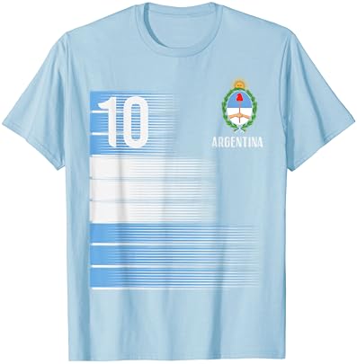 Argentína Száma 10 Flag Foci A Férfiak, Nők, Gyerekek, Fiúk, Lányok Póló