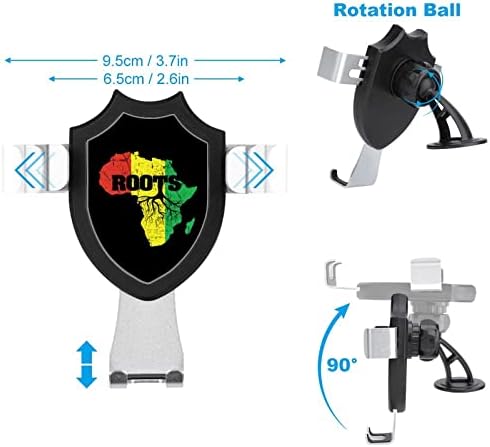 Afrika Térkép Reggae Rasta Gyökerek Autó Belső Telefon Mount Levegő Vent Clip mobiltelefon Jogosultja Állítható Okostelefon
