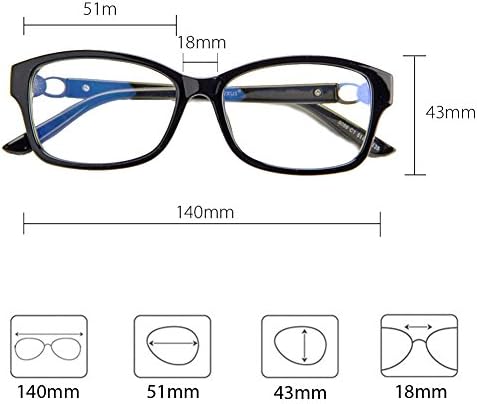 Cyxus Kék Fény UV Blokkoló Számítógépes Szemüveg, Jobb Alvás Anti Szem Fáradtság Olvasó Szemüveg