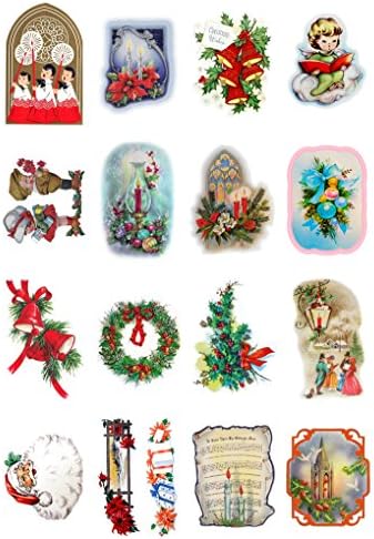Decoupage Papír Csomag (10sheets A4 / 8x12) Klasszikus Karácsonyi Mikulás Ajándék a Fa FLONZ Vintage Ritkaságokat