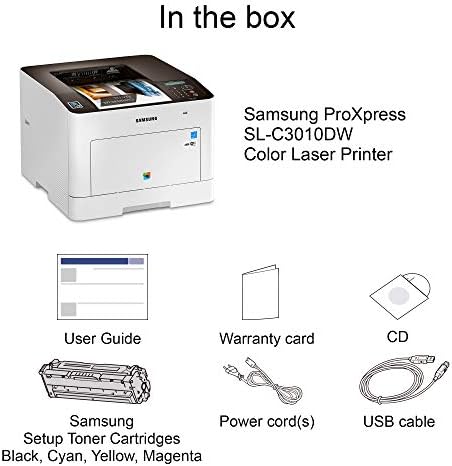 HP Samsung ProXpress C3010DW Vezeték nélküli Színes Lézer Nyomtató Mobil Kapcsolatok, Kétoldalas Nyomtatás, Nyomtatás Biztonsági