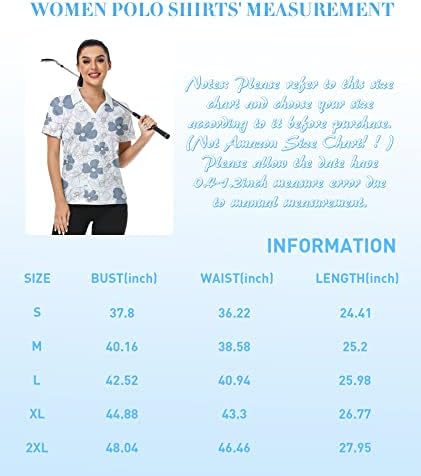 A kis Szépség Női Golf Pólók Rövid Ujjú Raktár Rövid Ujjú, Kényelmes Slim Fit Ing