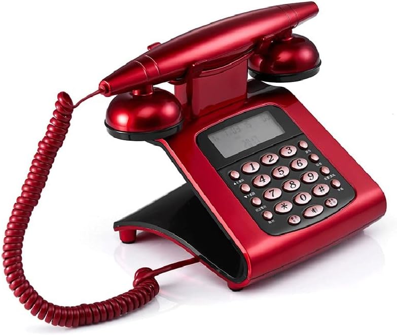 ZLXDP Antik Vezetékes Vezetékes Telefon, Fix Retro Telefon Gombot, Tárcsázza a Klasszikus, Dekoratív Telefon Haza, Család