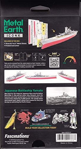 Fascinations Fém Föld Prémium Sorozat Battleship Yamato 3D-s, Fém Modell Készlet
