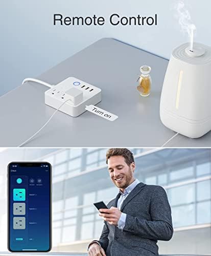 Mini WiFi Konnektor Aljzat 4Pack, Intelligens Csatlakozó elosztó WiFi túlfeszültségvédő 1DB