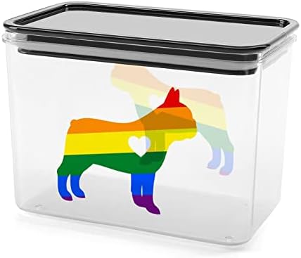 LMBT Bullddog Büszkeség Élelmiszer-Tároló Tartály Tiszta Műanyag Tároló Dobozok Fedél Tömítés
