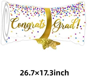 AVMBC Érettségi Mylar Fólia Lufi, Érettségi Diploma Lufi | Congrats Grad Lufi 2023 Érettségi Party Dekorációk, Kellékek