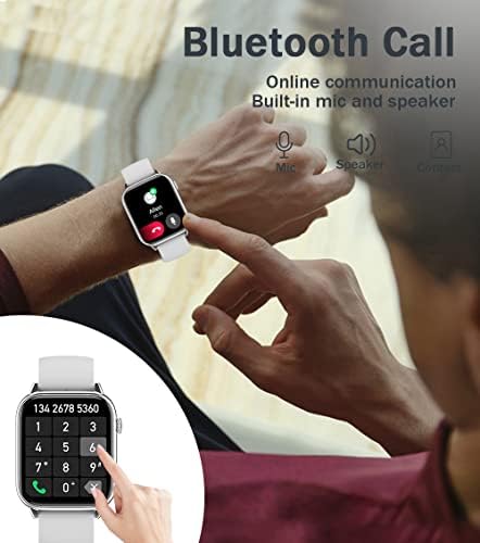 2022 Smart Óra Bluetooth Hívás & Kap/Dial 1,9' HD Képernyő Andriod & iOS Telefon, Fitness Tevékenység Tracker pulzusszám Aludni Monitor
