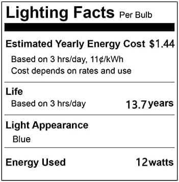 YDJoo LED Izzók 12W Kék LED Izzó 100W Egyenértékű E26 E27 Közepes Bázis LED Csillár Izzó AC85-265V a Mennyezeti Ventilátor Fali Lámpa Csillár