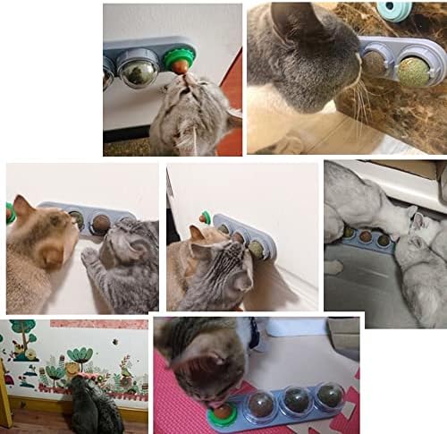 ZZJBGS Macska Menta Labdát macska Játékok, 4 darabos, macska Nyalogatja Játékok, Cica Rágás Játékok, Fogat Tisztítás macska