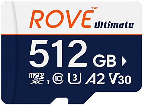 ROVE R2-4K Kamera | Vezetékes Készlet | 512 gb-os Micro SD Kártya