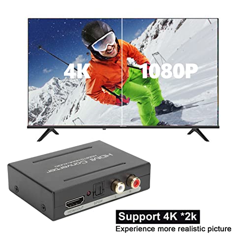 A 4K HDMI Audio Extractor Splitter, HDMI-HDMI Audio Converter + Optikai Toslink SPDIF + RCA L/R Sztereó Analóg Audio Adapter