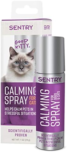 Sentry Nyugtató hatású Spray a Macskák számára, Használja a Feromonok, hogy Csökkenti a Stresszt, Könnyű Spray Alkalmazás Segít Macskák,