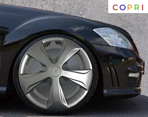 Copri Készlet 4 Kerék Fedezze 13 Coll Ezüst Dísztárcsa Snap-On Illik az Alfa Romeo