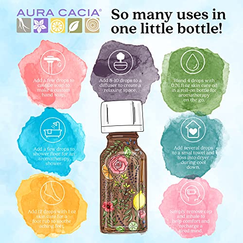 Aura Cacia - os Tisztaságú Clary Zsálya illóolaj | GC/MS Vizsgálni, hogy a Tisztaság | 15 ml (0, 5 fl. oz.) | Salvia sclarea