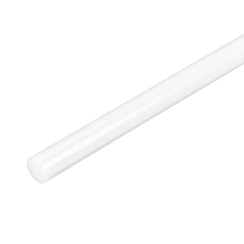 uxcell Műanyag Kerek Rod 5/16 hüvelykes Dia 20 hüvelyk Hosszúságú Fehér (POM) Polyoxymethylene Rudak Műszaki Műanyag Kerek