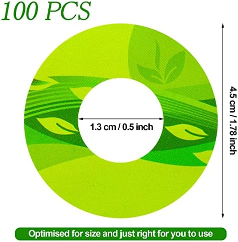Mag-Pot Címke PVC Anyag Mark Növények Megérteni a növények Növekedését, 20 laponként, Zöld (100 Db)