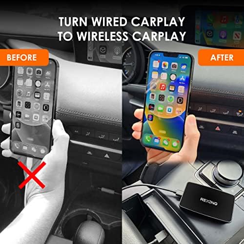 RexingUSA CPW-1 Vezeték nélküli Carplay Adapter, OEM Integrált Apple CarPlay, Átalakítani Vezetékes CarPlay, hogy a Vezeték