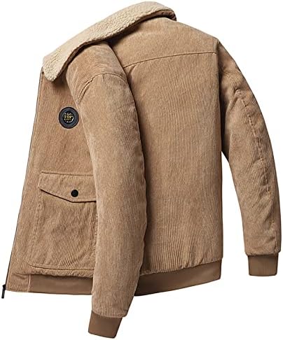 ADSSDQ Képzés Plus Size Kabát Férfi Hosszú Ujjú Street Style Téli Vastag egyszínű Kabátot Kényelmes Hajtóka a Pockets6