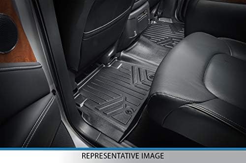MAXLINER Egyéni Alkalmas Szőnyegek 3 Sor Bélés Szett Fekete Kompatibilis 2018-2023 Chevrolet Traverse a 2 Sor üléspad