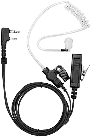 LEIMAXTE Két Rádió a Fülhallgató Kompatibilis Baofeng, Kenwood 2 Pin Walkie Talkie Felügyelet a Fülhallgató Mikrofon, ADÓ-vevő,