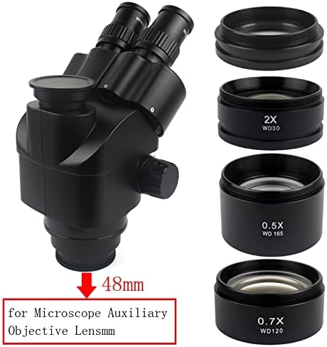 WD165 0.5 X 0,7 X 1, 0 X 2, 0 X Kiegészítő Tárgyak Objektív Mikroszkóp Kamera Lencse Trinocular Sztereó Zoom Mikroszkóp Barlow Üveg