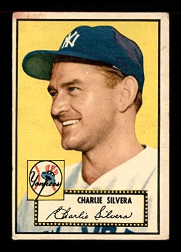 168 Charlie Silvera RC - 1952 Topps Baseball Kártyák (Csillag) Osztályozott VGEX - Baseball Asztalon Dedikált Vintage Kártyák