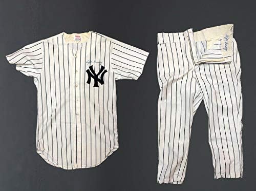 Lefty Gomez Aláírt 1970-es években a New York Yankees Játék Használt Egységes Mez SZÖVETSÉG COA - Dedikált MLB Mezek