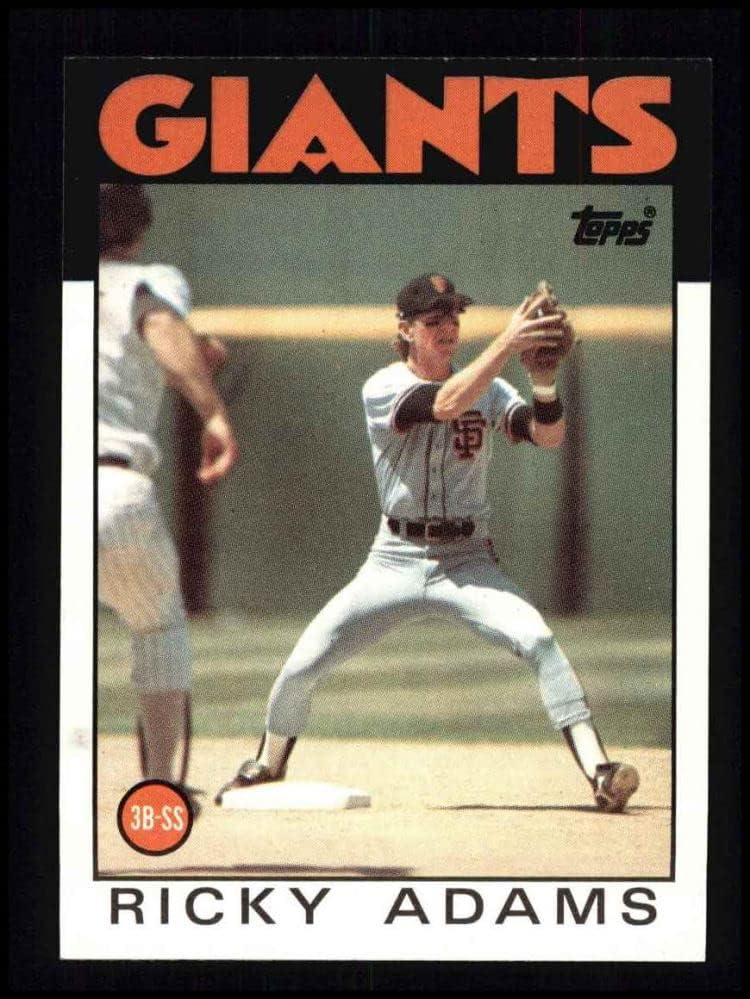 1986 Topps 153 Ricky Adams San Francisco Giants (Baseball Kártya) NM/MT Óriások
