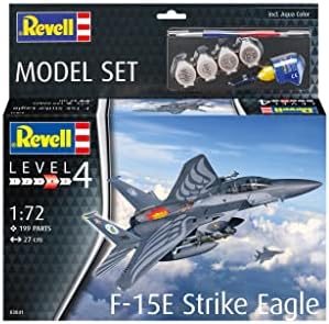Revell-Modell Beállítása 63841 F-15E Strike Eagle 1:72 Méretarányú Unbuilt/Festetlen Műanyag Modell Kit a visszamutató másodlagos címzettel