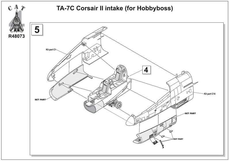 CAT4-R48073-1/48 TA-7C Corsair II Bevitel (a Hobbyboss)