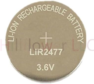 Hillflower 10 Darab LIR2477 2477 CR2477 LM2477 BR2477 Újratölthető Tömeges 3.6 V Hosszú élettartamú Lítium Fény Elsődleges Akkumulátor